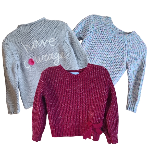 Epic Threads Other - Girls 2T Cable Knit Sweater Bundle - 3 Items